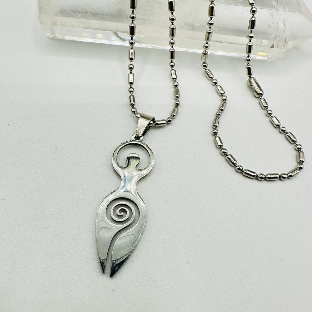 Stainless Steel Goddess Necklace